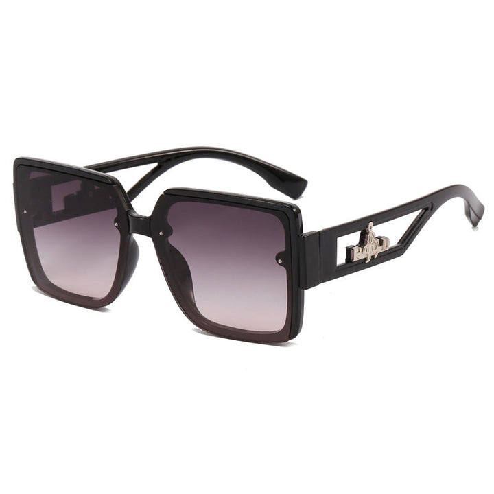 Ladies square designer sunglasses with elegant embellishments Kalsten