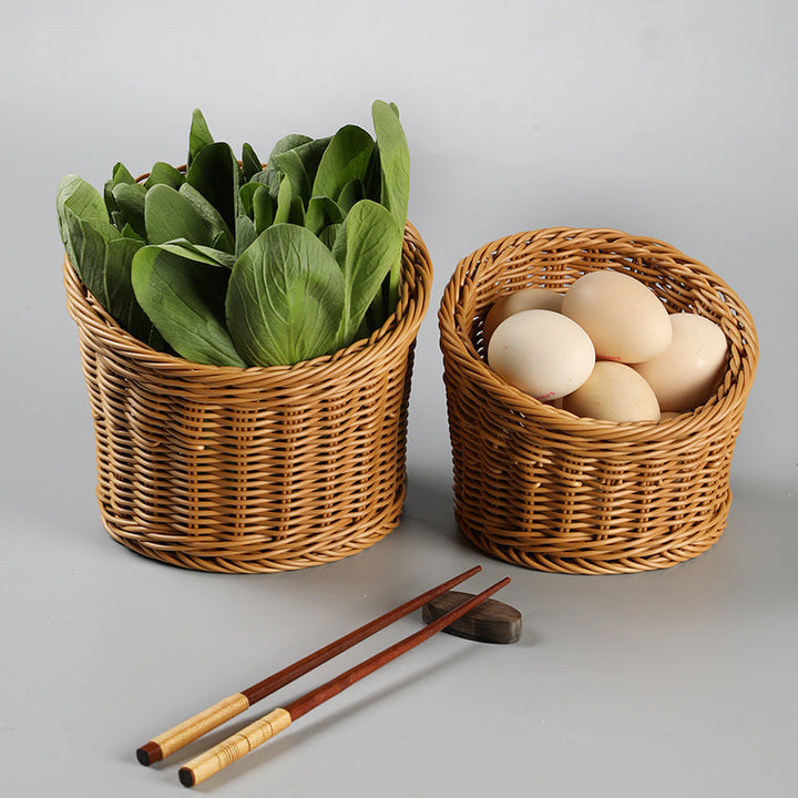 Handcrafted Natural Wicker Storage Basket Kalsten