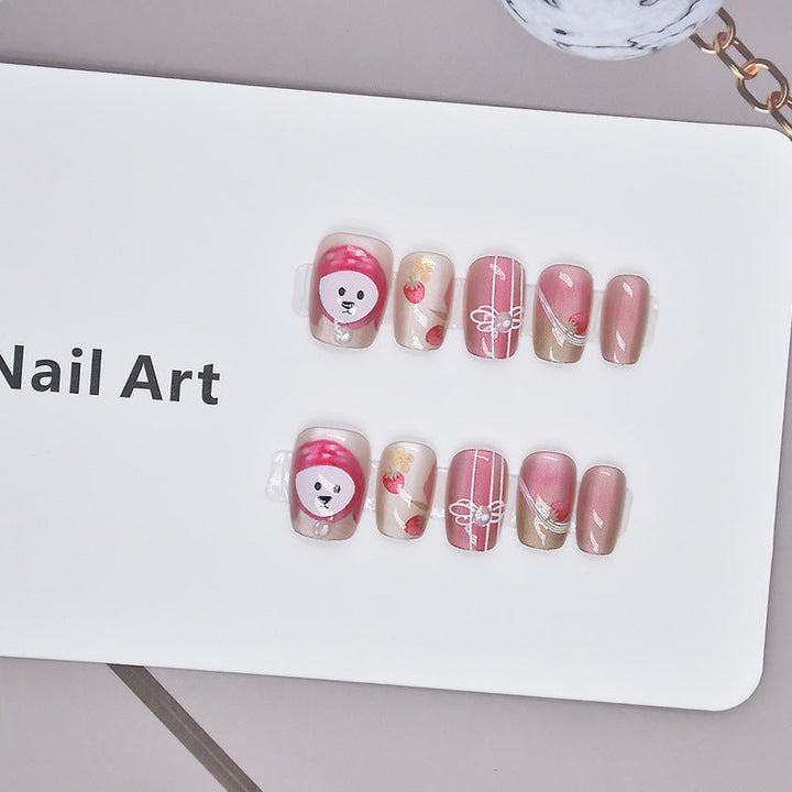 Artistic Cartoon-Themed Press-On Nail Art Kalsten
