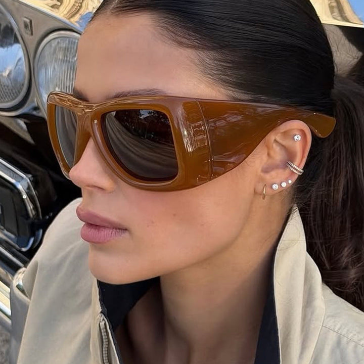 Ladies trendy oversized sunglasses with striking tortoiseshell design Kalsten