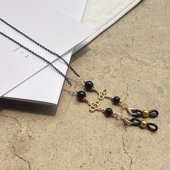 Elegant Long Pendant Necklace with Bead Accents Kalsten