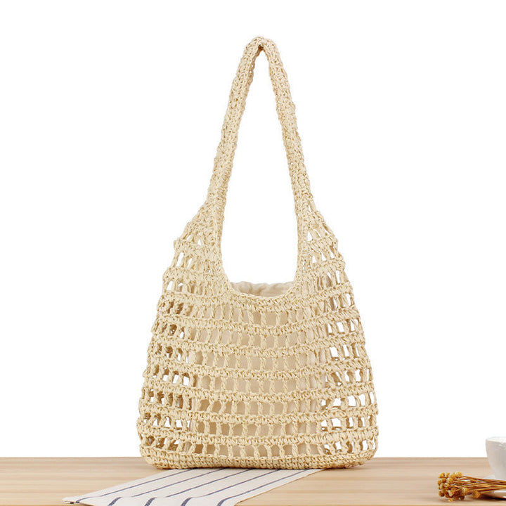 Handcrafted net shoulder bag with sturdy carrying handle Kalsten