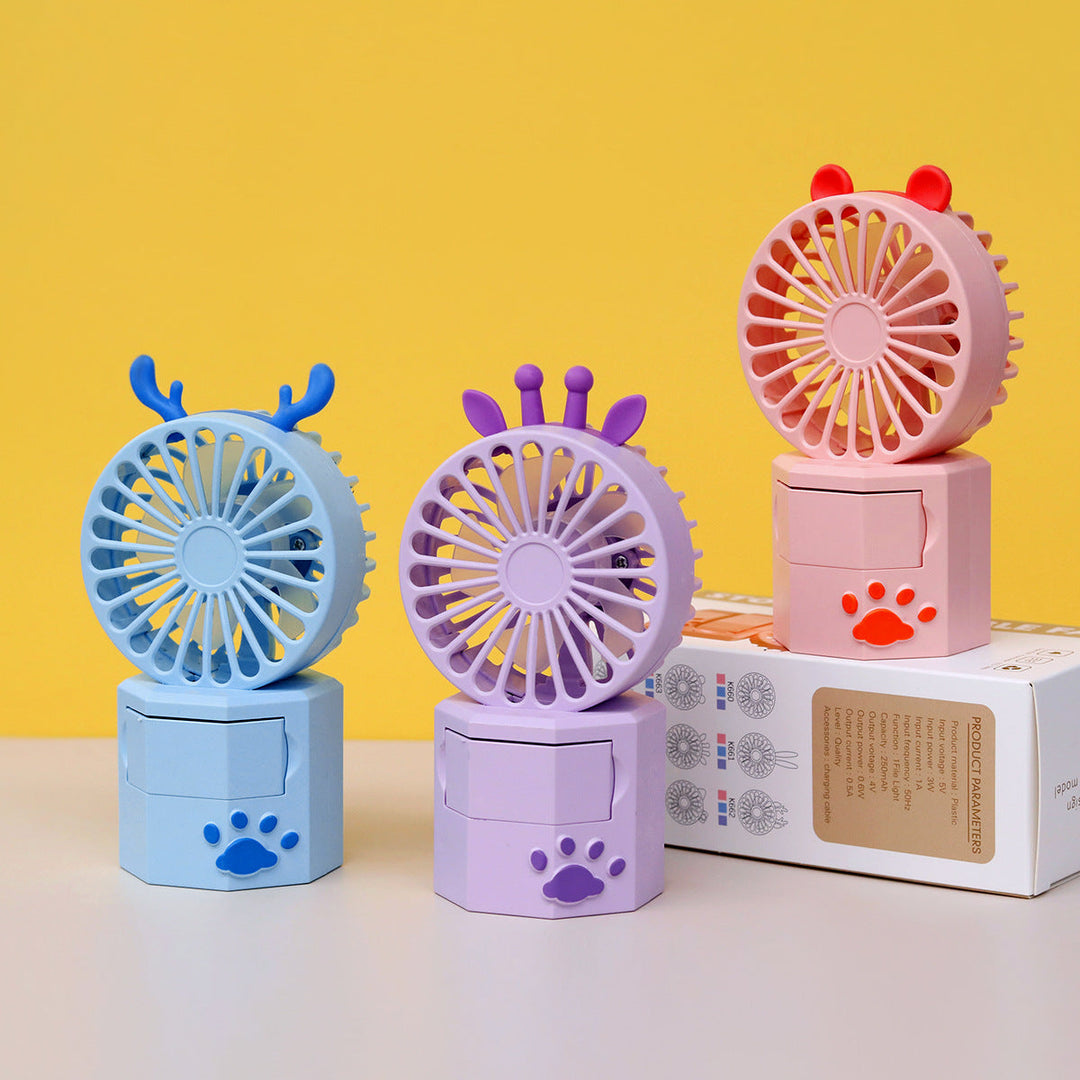 Unisex Portable Mini Fan with Animal Ears and USB Connection Kalsten