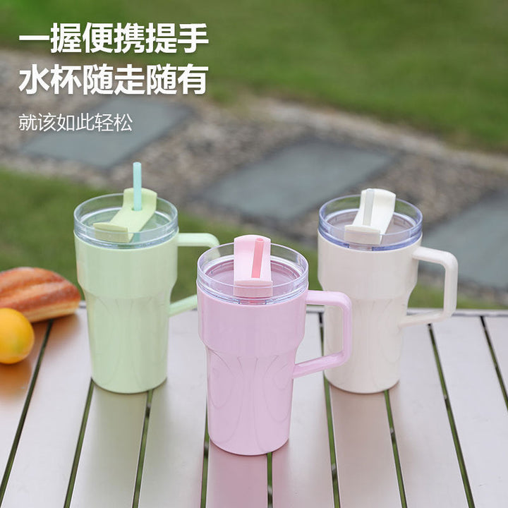 Unisex drinking cup with ergonomic handle and leak-proof lid Kalsten