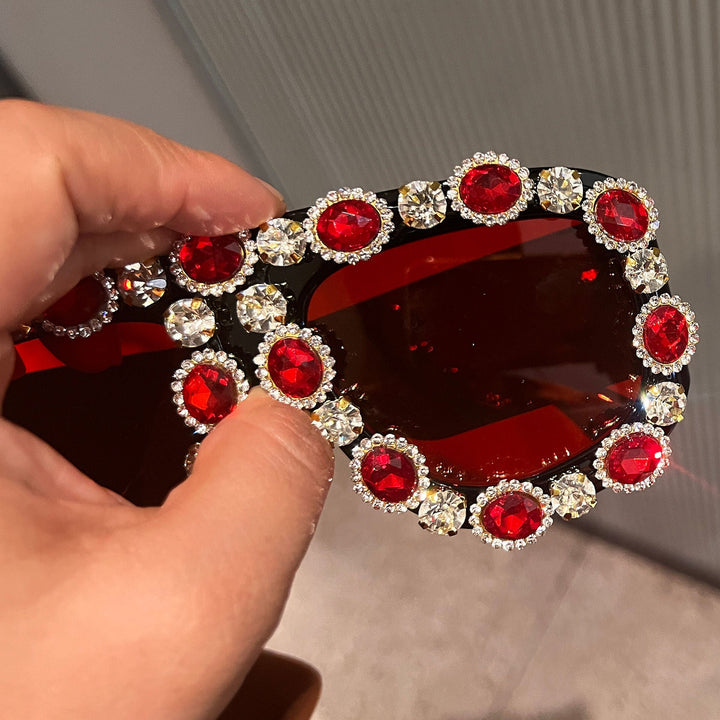 Ladies Glamorous Sunglasses with Sparkling Crystal Frame Kalsten