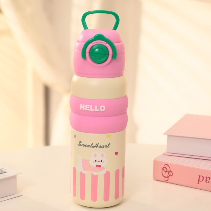 Women's durable water bottle with practical lid Kalsten