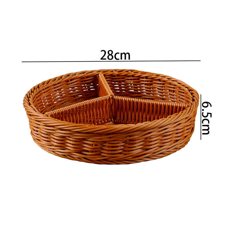 Ladies Elegant Round Storage Basket with Clear Lid Kalsten