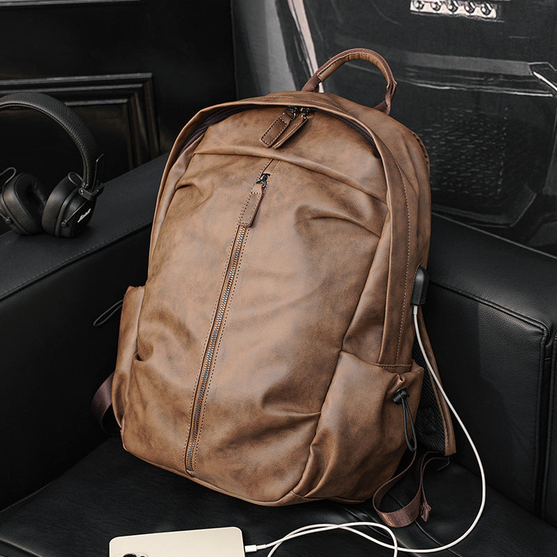 Elegant Backpack Made of Durable Faux Leather with Multifunctional Compartments Kalsten