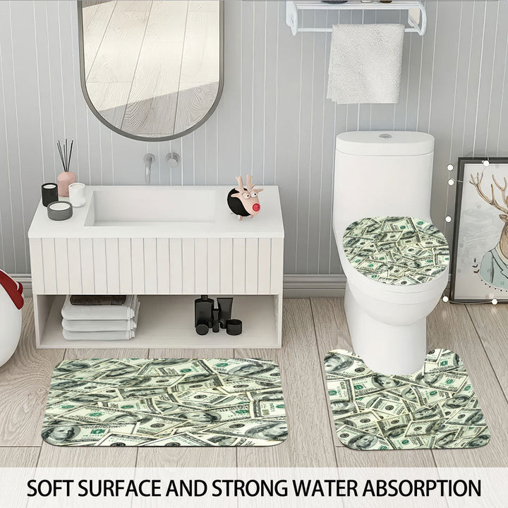 Digital Dollar Bill Bathroom Set Kalsten