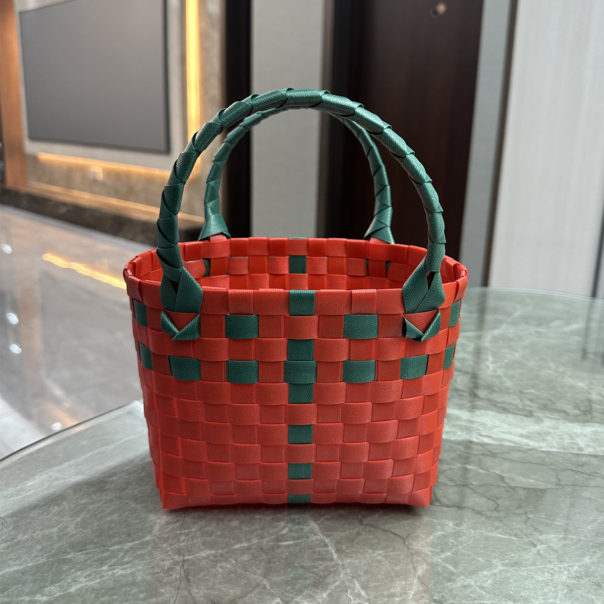 Playful and Practical Basket Bag Acalora