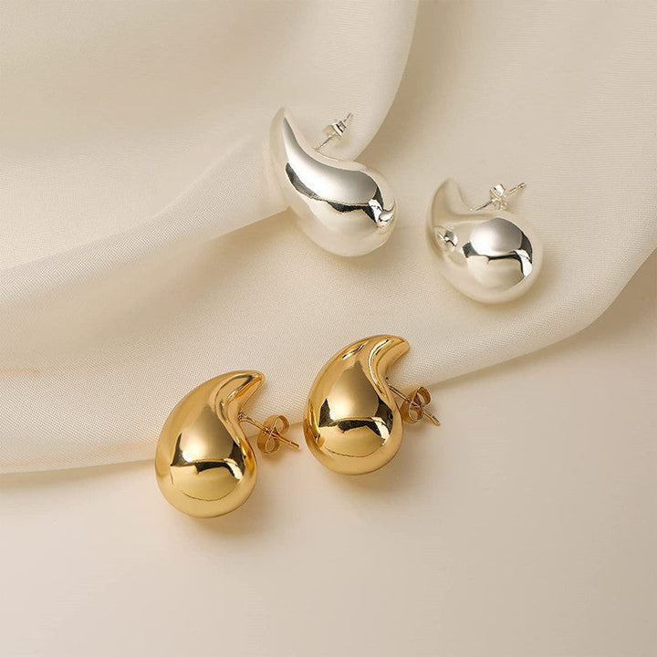 Elegant Curved Stud Earrings Kalsten