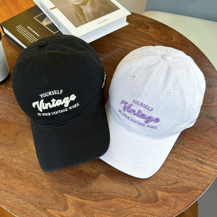 Women's Vintage-Inspired Embroidered Baseball Cap Kalsten