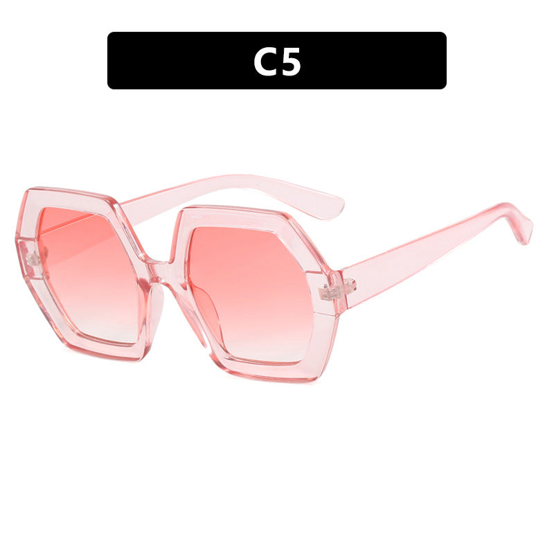 Women innovative hexagonal sunglasses Kalsten