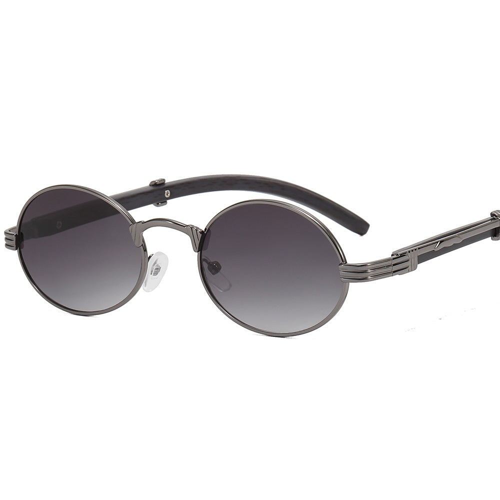Women's round designer sunglasses with innovative metal frame Kalsten