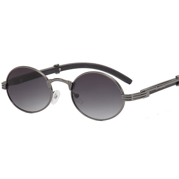 Women's round designer sunglasses with innovative metal frame Kalsten