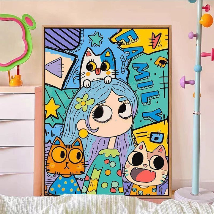 Colorful Abstract Canvas Art Kalsten