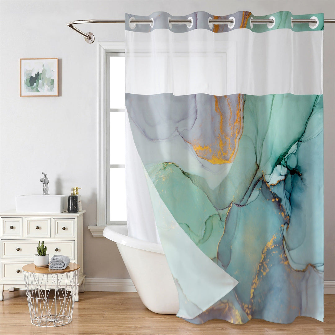 Luxury Marble Design Shower Curtain Kalsten