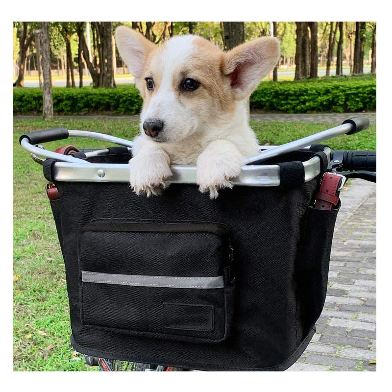 removable durable pet bike basket with aluminum frame Kalsten