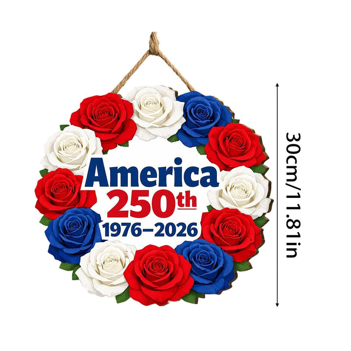 Unisex nan patriotic anniversary commemorative circular resin wall plaque with high-relief eagle Liberty Bell and Statue of Liberty personalization Kalsten
