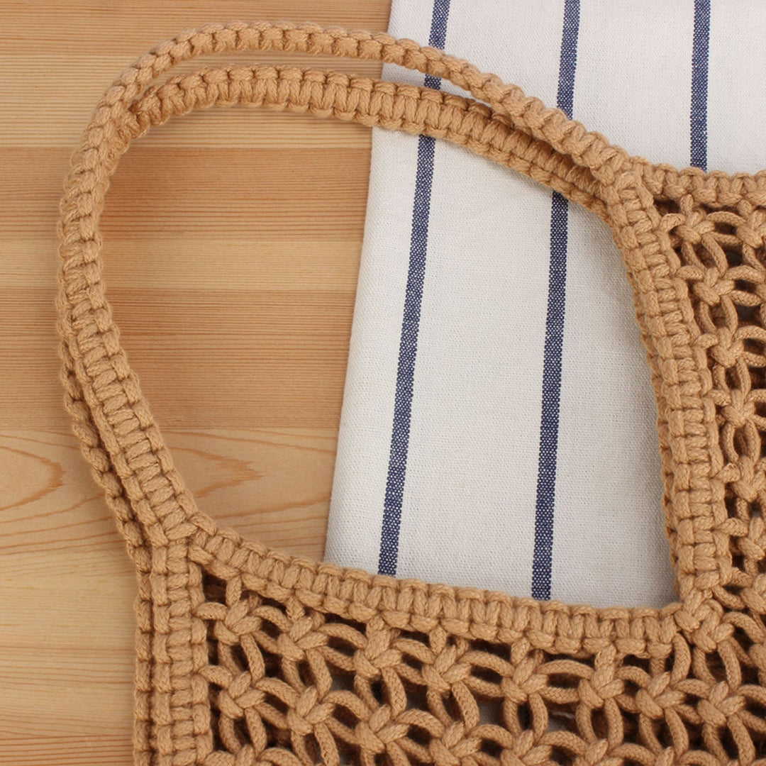 Large Macramé Shopping Basket Kalsten