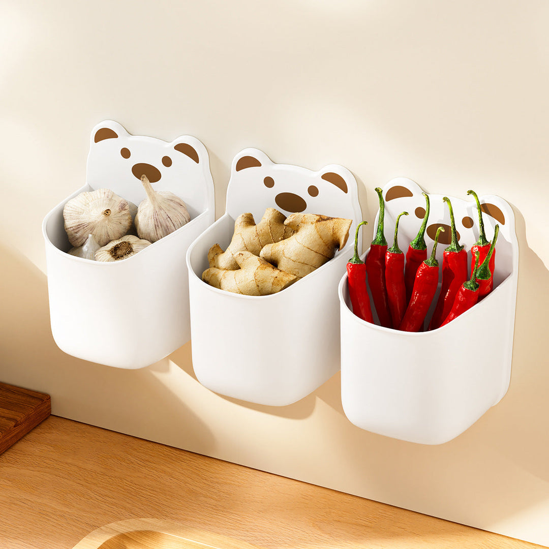 Wall-Mounted Cute Bear-Themed Storage Organizer Kalsten