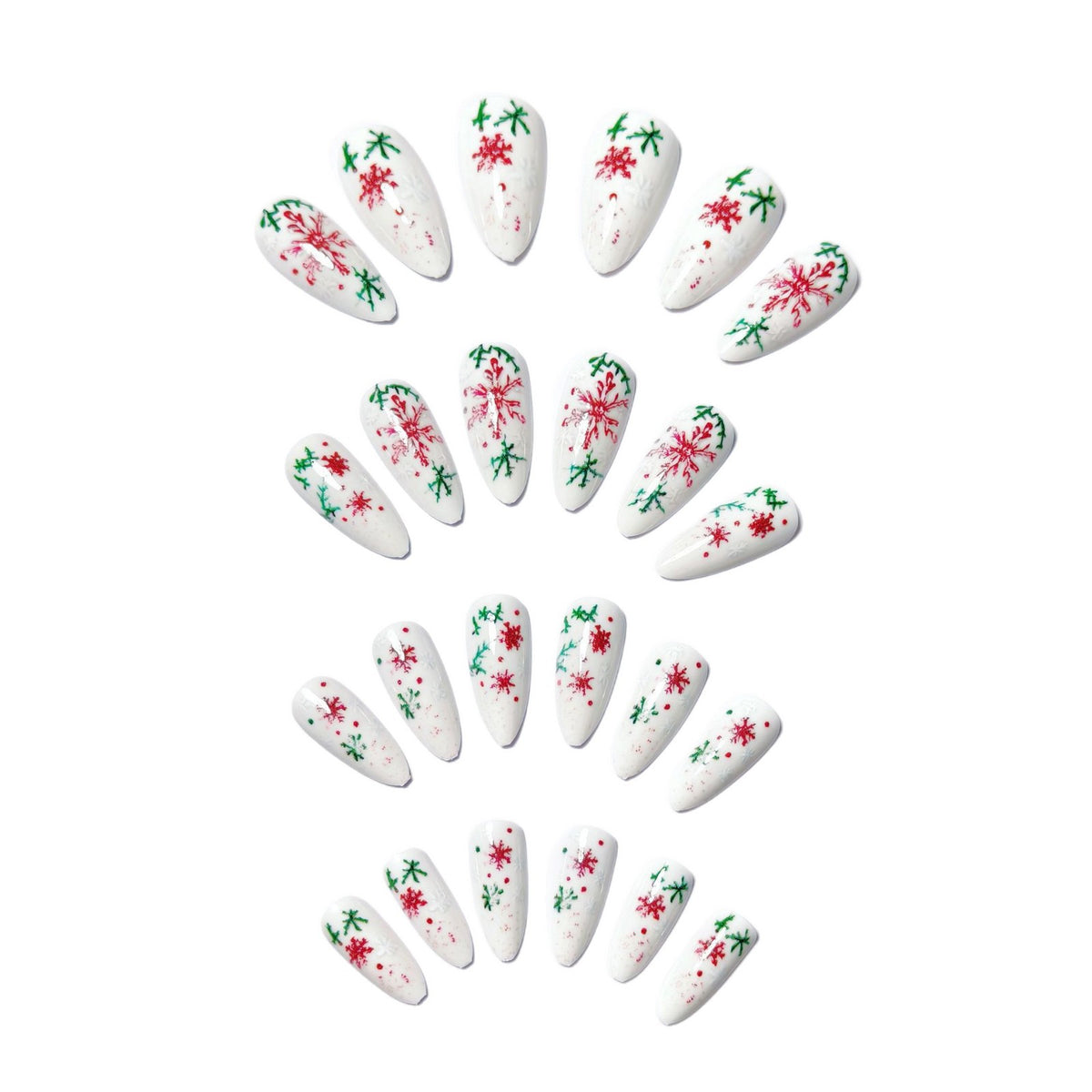 Artistic Snowflake Design Nail Art Acalora