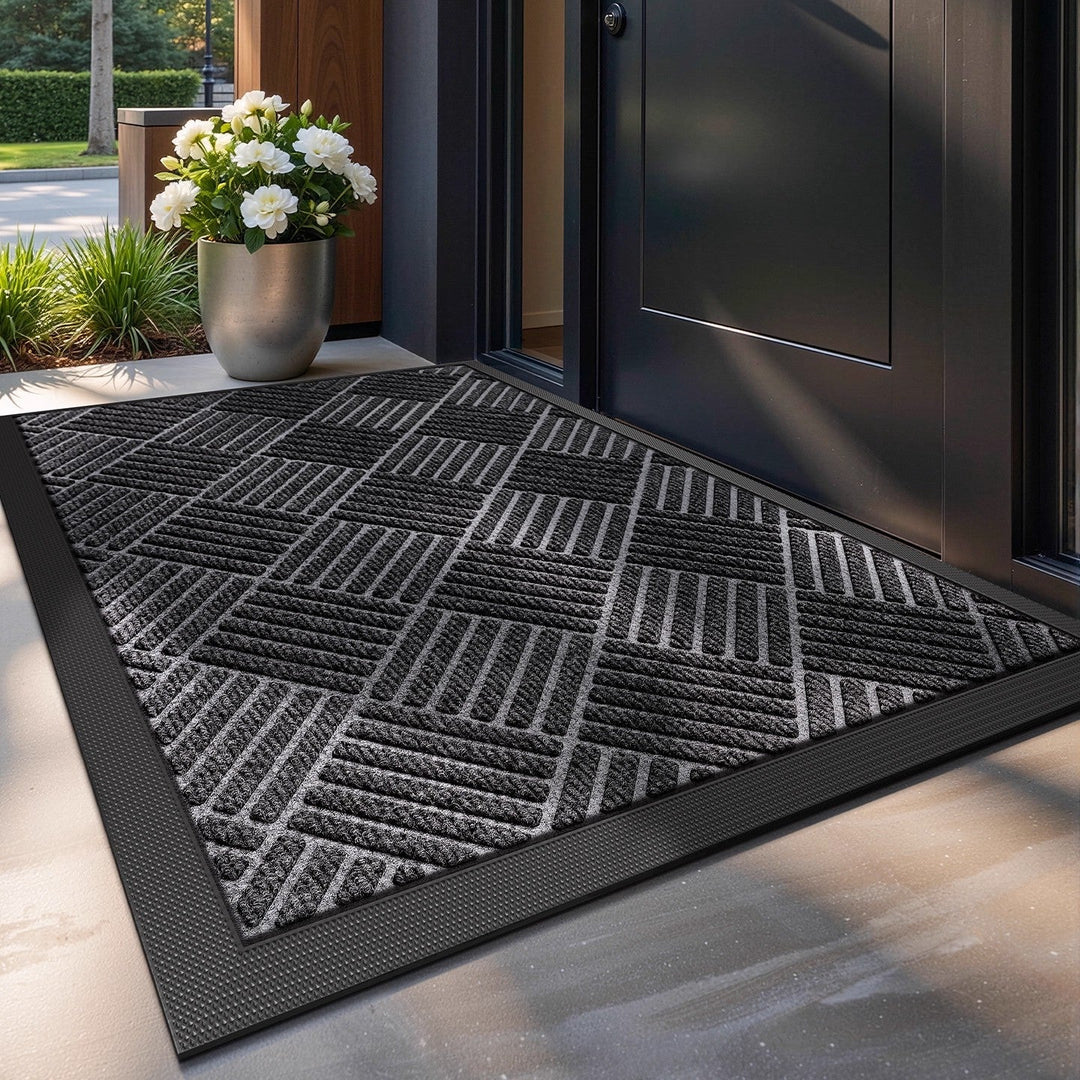 Durable Chevron Design Entrance Mat Kalsten