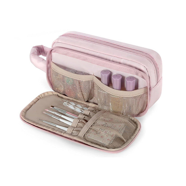 Cosmetic Organizer Bag with Transparent Design and Practical Compartments Kalsten
