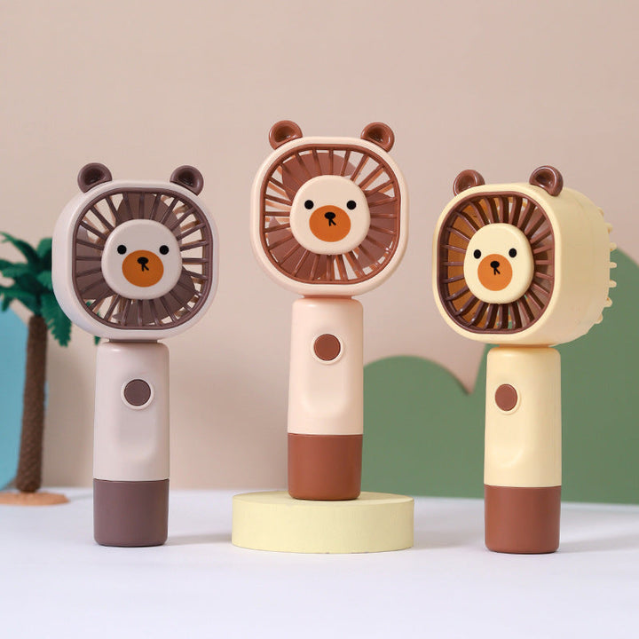 Unisex Portable Hand Fan in Cute Bear Pattern Kalsten
