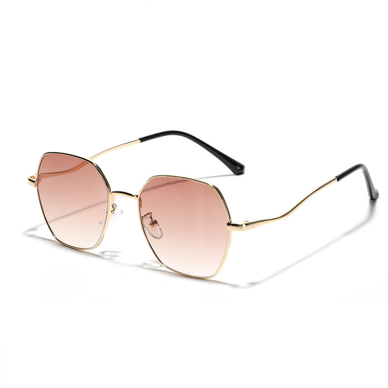 Women's geometric sunglasses with high-quality metal frame Kalsten