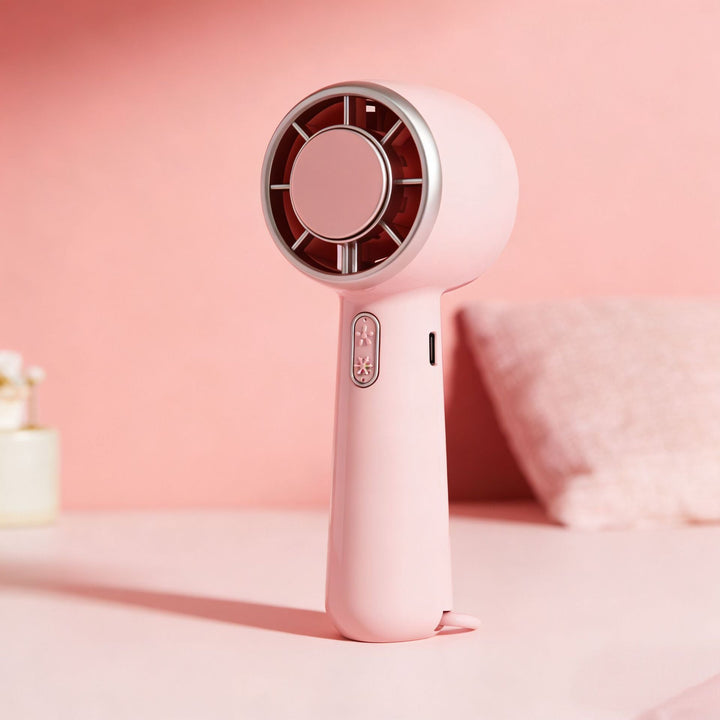 Women Portable Hand Fan with Ergonomic Design and USB Charging Function Kalsten