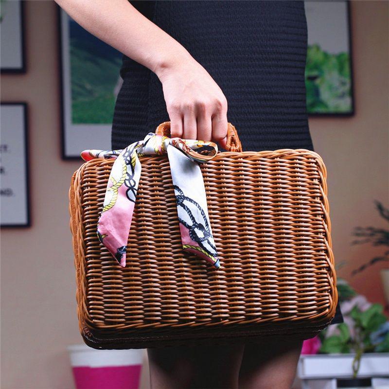 Vintage Woven Picnic Chest Kalsten