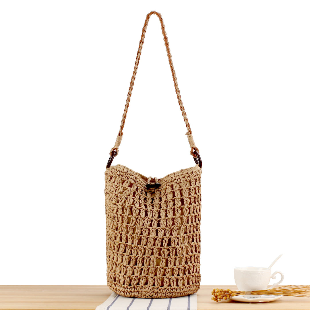 Handmade Crocheted Shoulder Bag In Modern Design Kalsten