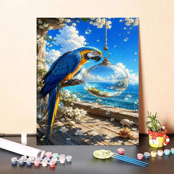 Dolphin-Themed DIY Paint by Numbers Canvas Art Kalsten
