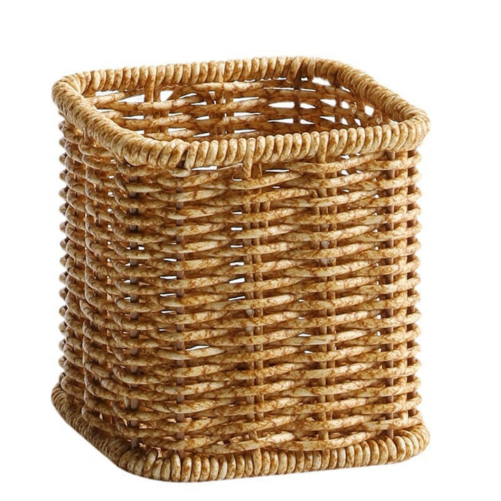 Handwoven Square Wicker Storage Bin Kalsten