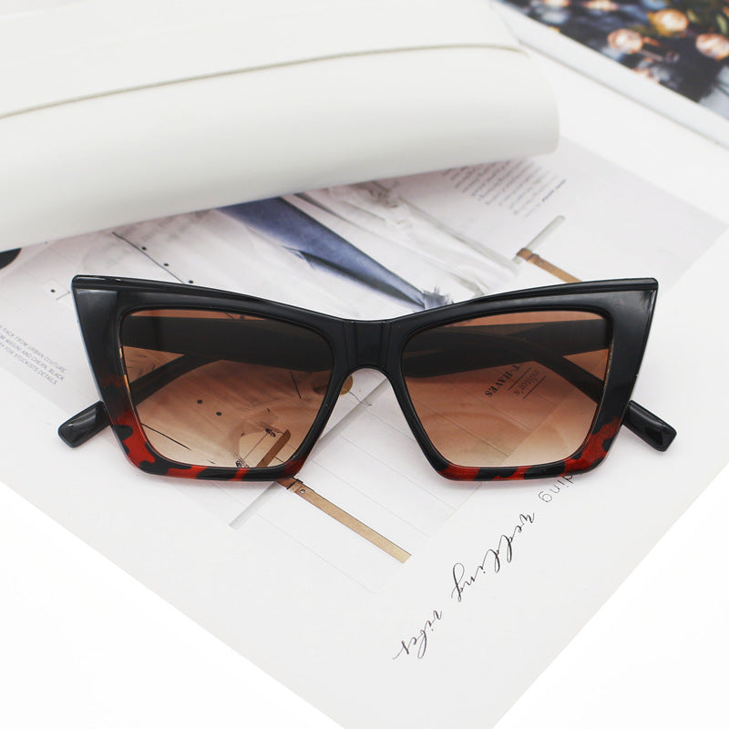 Women's Cat Eye Sunglasses with Transparent Frame and UV Protection Kalsten