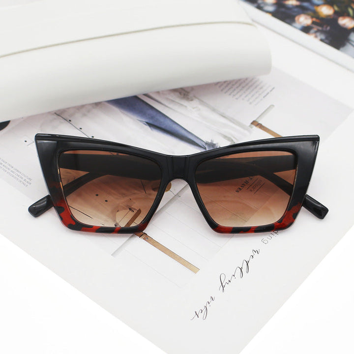 Women's Cat Eye Sunglasses with Transparent Frame and UV Protection Kalsten