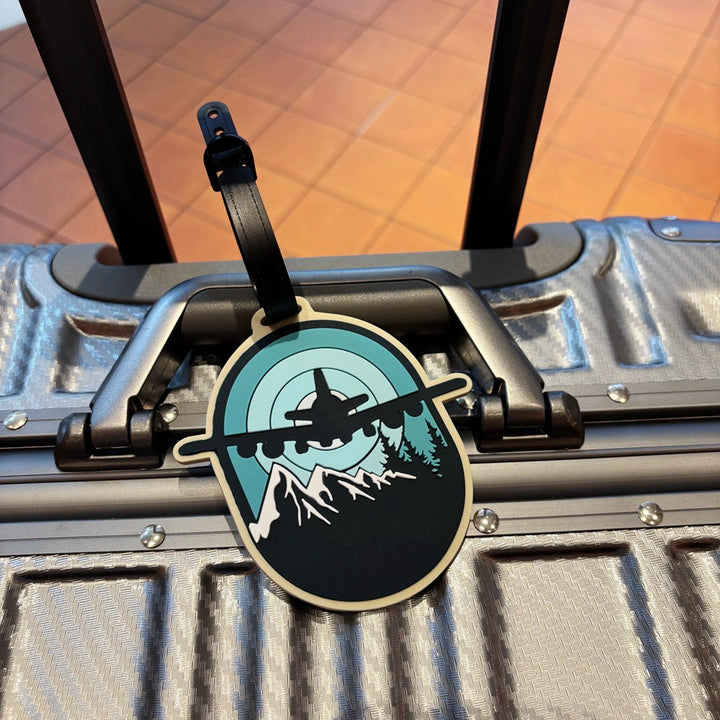 Mountain Adventure-Themed Luggage Tag Kalsten