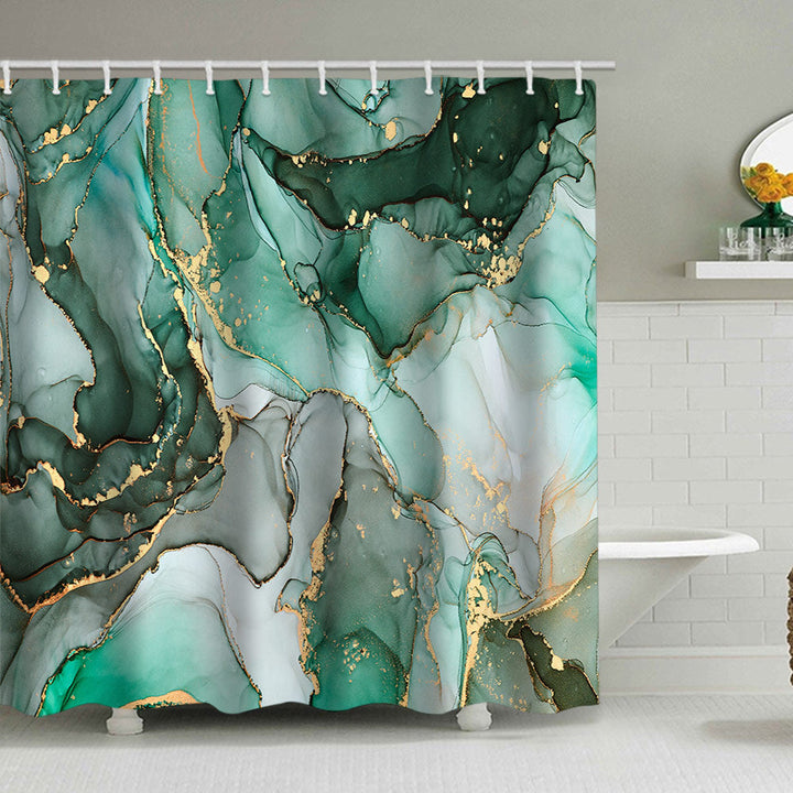 Abstract Marble Design Shower Curtain Kalsten