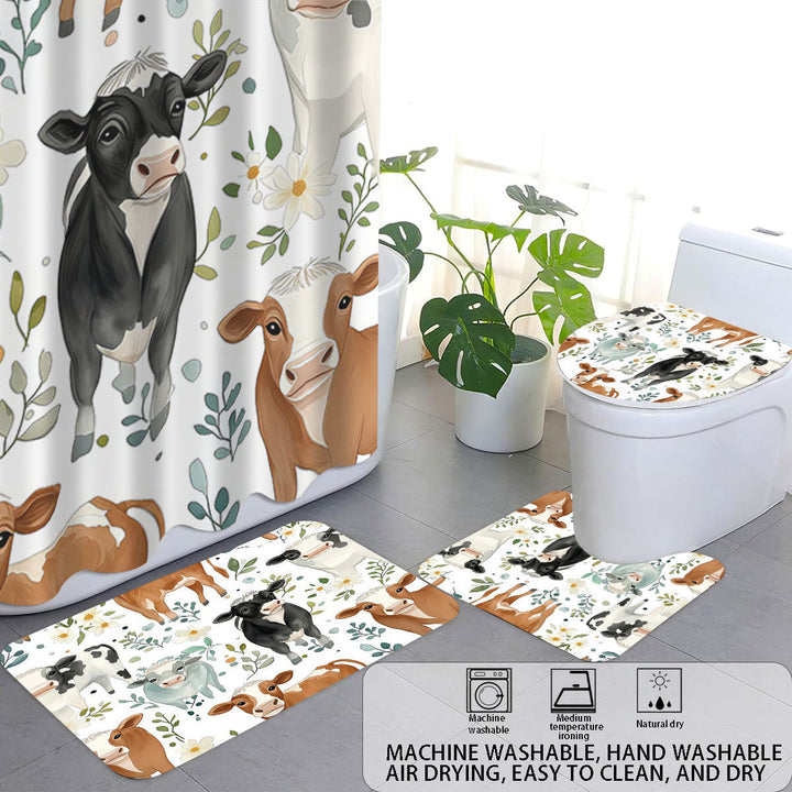 Cartoon Lamb-Themed Bathroom Décor Set Kalsten
