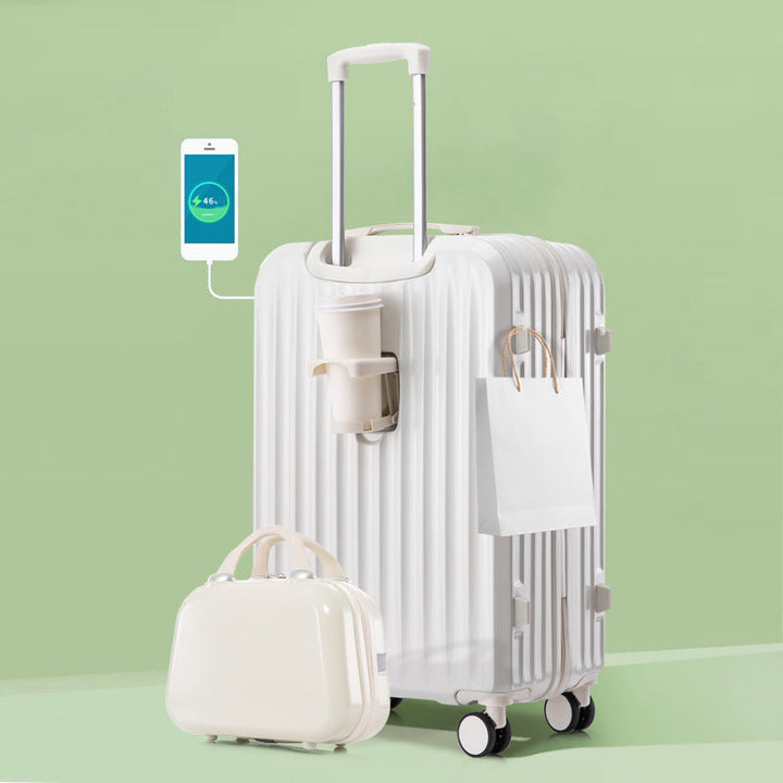 Unisex Smart Charging Hard-Shell Travel Suitcase Kalsten