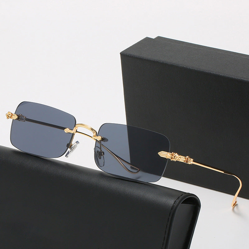 Ladies fashionable correction glasses with elegant square frame and decorated temples Kalsten