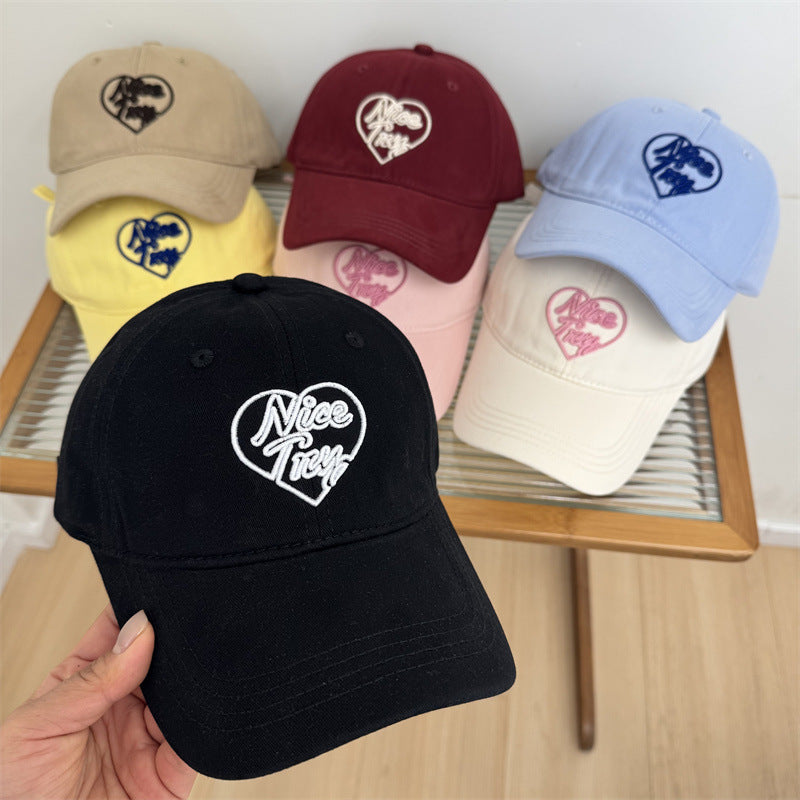 Women's Embroidered Heart-Detail Baseball Cap Kalsten