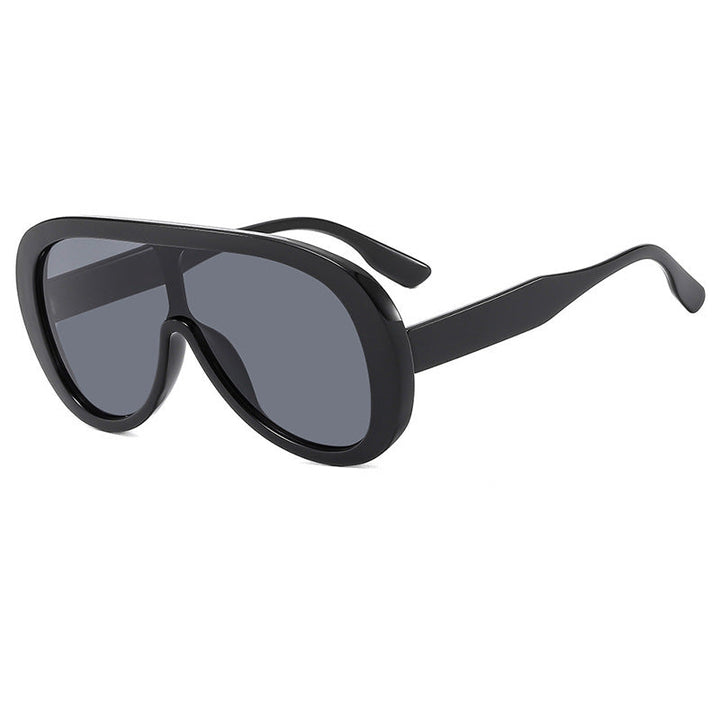 Women’s futuristic sports sunglasses with wide lens and UV protection Kalsten