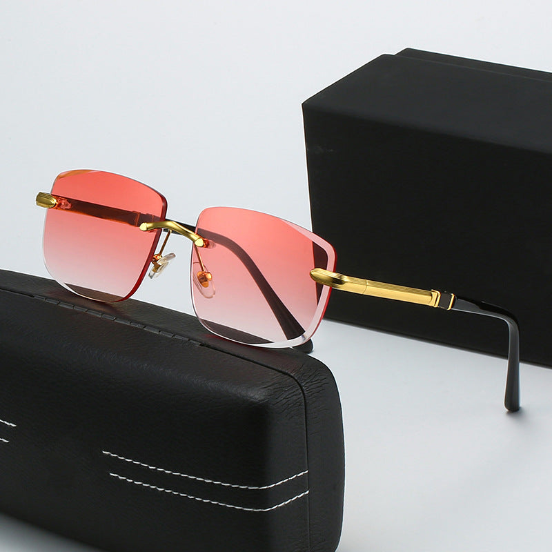 Women's square sunglasses with stylish plastic and metal details Kalsten