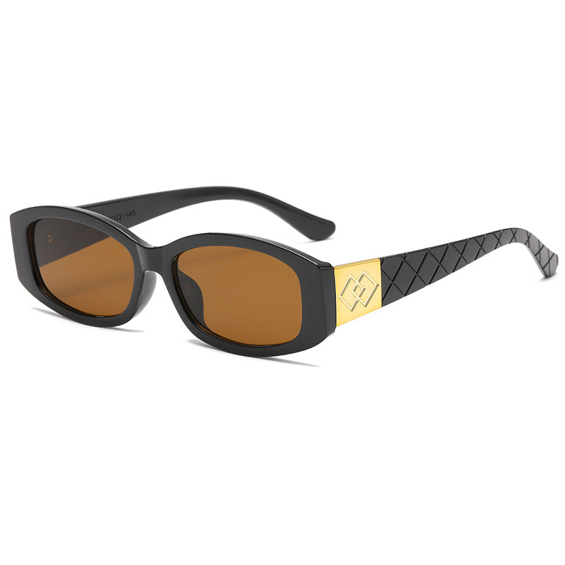 Women's modern sunglasses with unique golden frame Kalsten