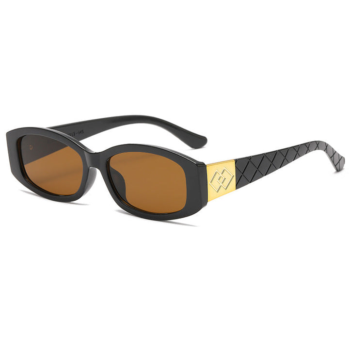 Women's modern sunglasses with unique golden frame Kalsten