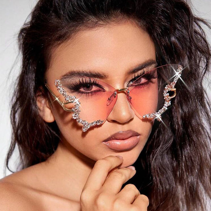Women's extravagant sunglasses with sparkling butterfly design Kalsten