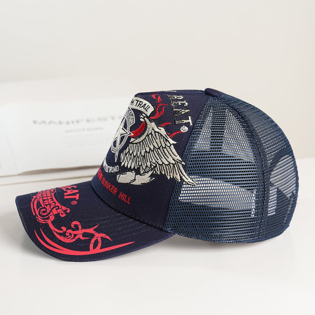 Unisex Trucker Cap with graphic design and breathable mesh Kalsten
