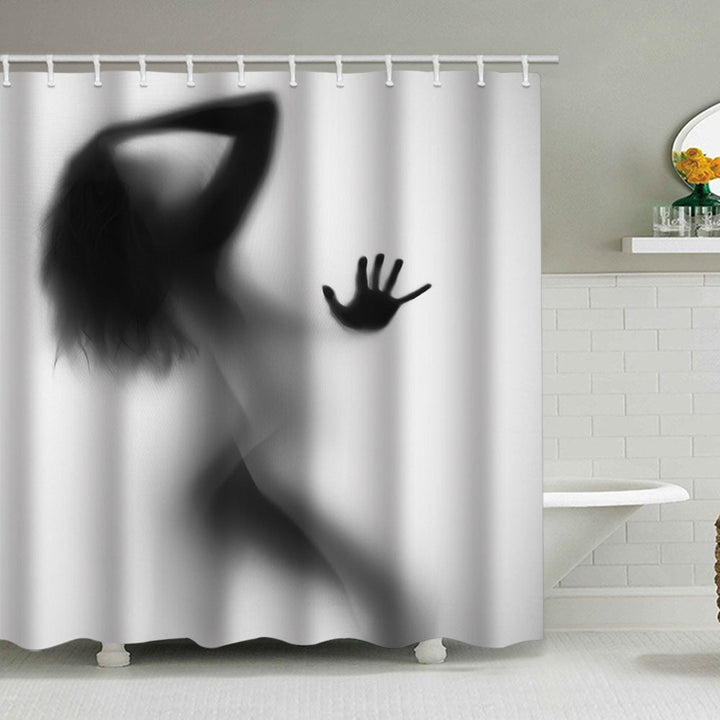 Artistic Silhouette Shower Curtain Kalsten